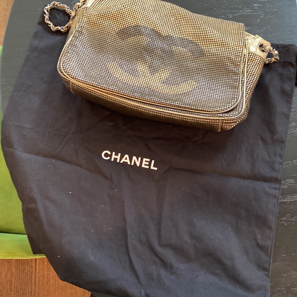 Chanel gold Hollywood leather perforated large flap bag - Picture 3 of 6